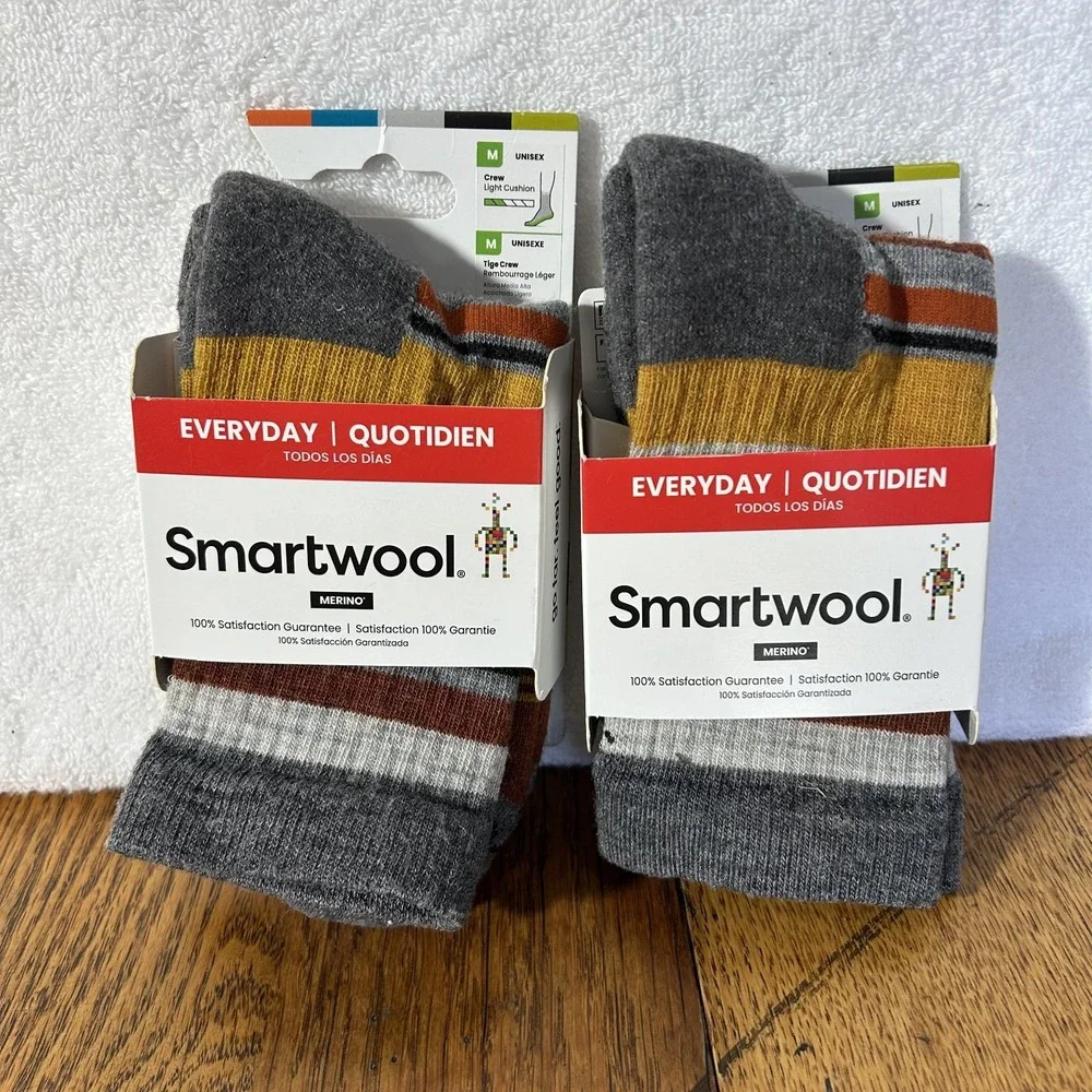 Smartwool Unisex Size M Everyday JovianSphere Crew Socks 2 Pack